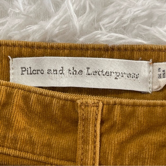 Anthropologie Pilcro Womens Velvet Feel Jeans Size 25 Marigold Skinny - Picture 4 of 10